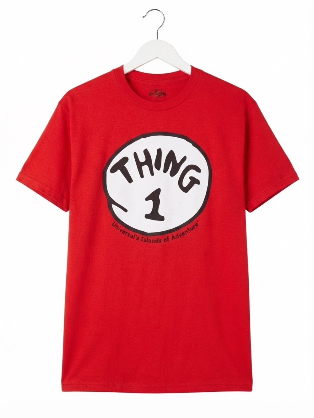 Universal Studios Islands of Adventure Dr. Suess Thing 1 Red T Shirt Size Large
